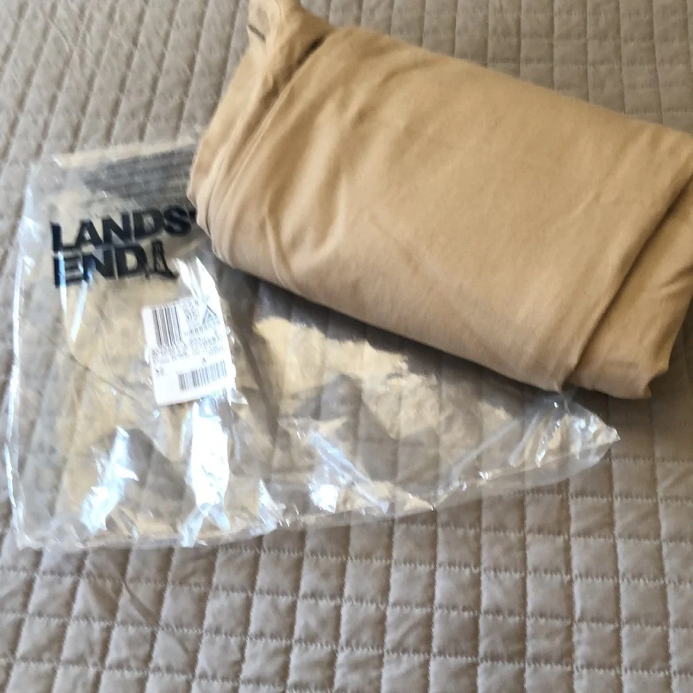 🆕 Land’s End Flannel Lined Tan Khakis - Picture 10 of 10